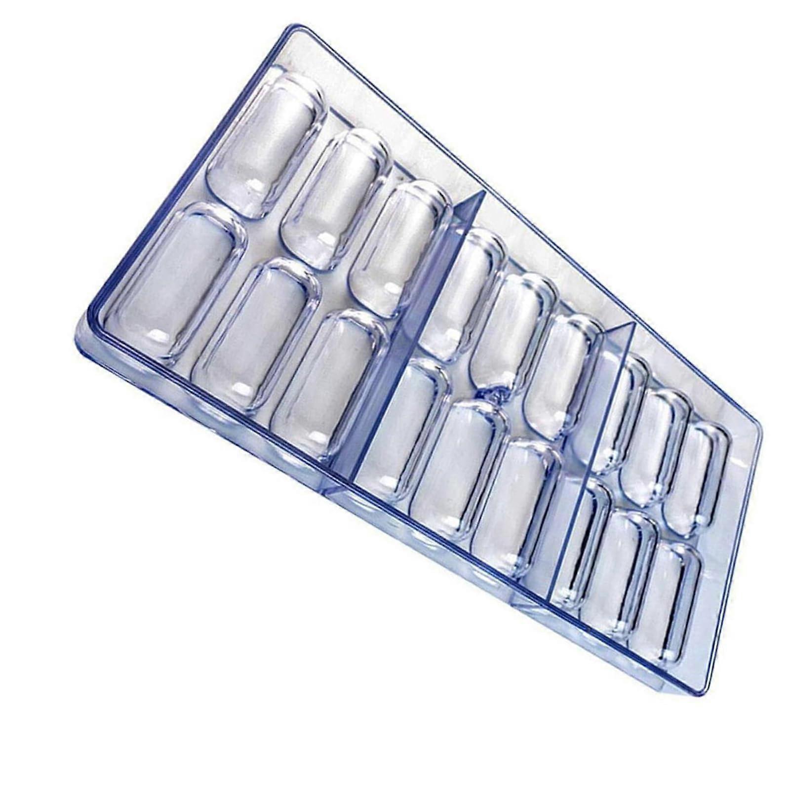Bakeware Set 18 Well Oval Candy Mold Transparent Chocolate Molds for Baking and Sugarcraft