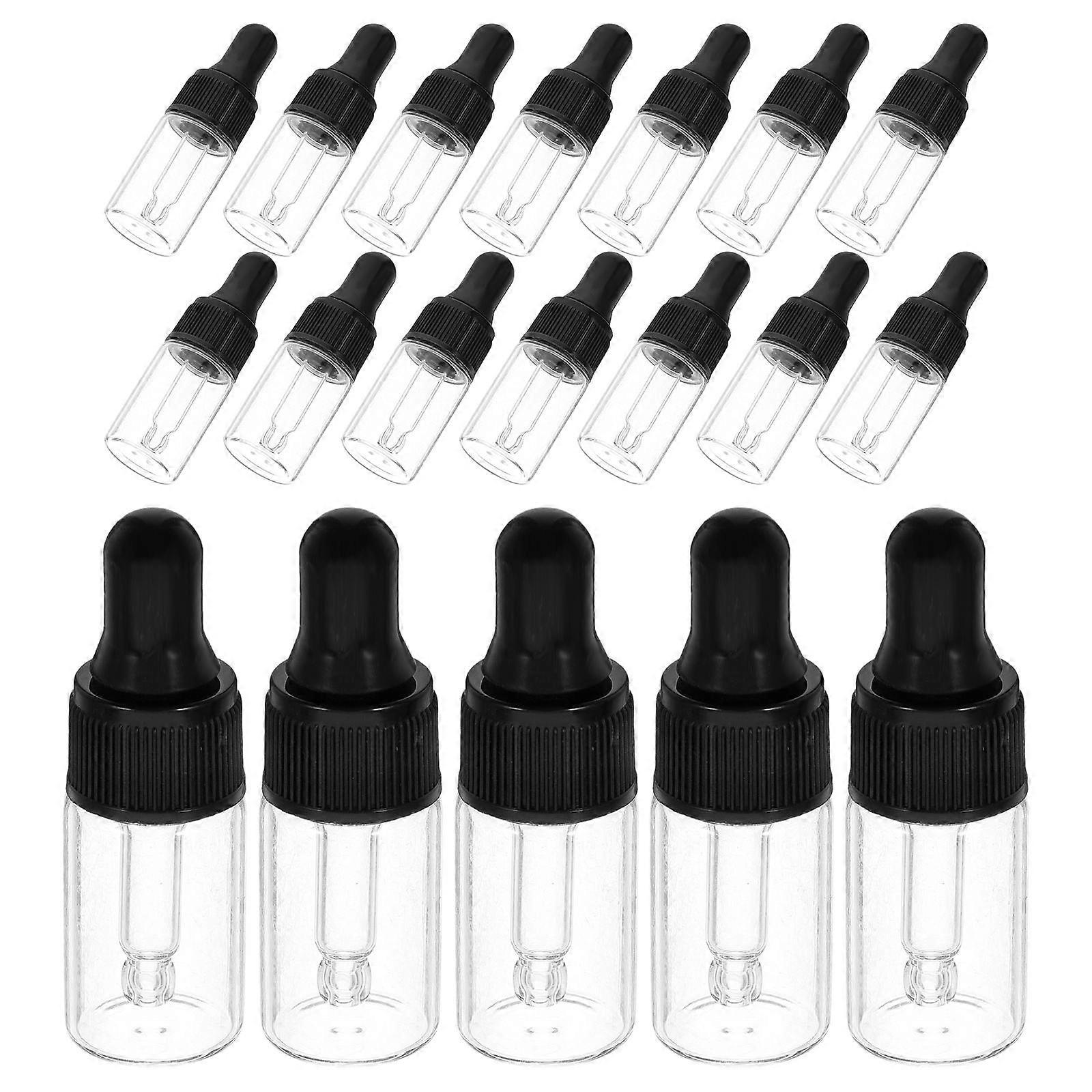 Transparent Mini Dropper Bottles Sample Dropper for Travel 20Pcs