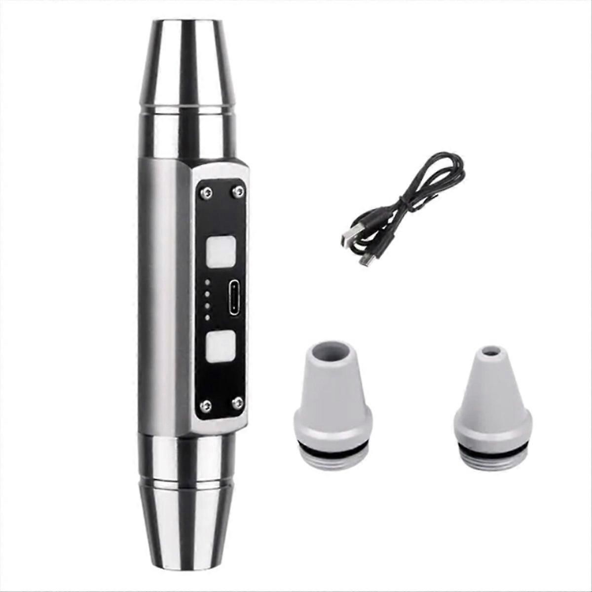 Double Head Jade Flashlight 6 Light Source Identification, Silver