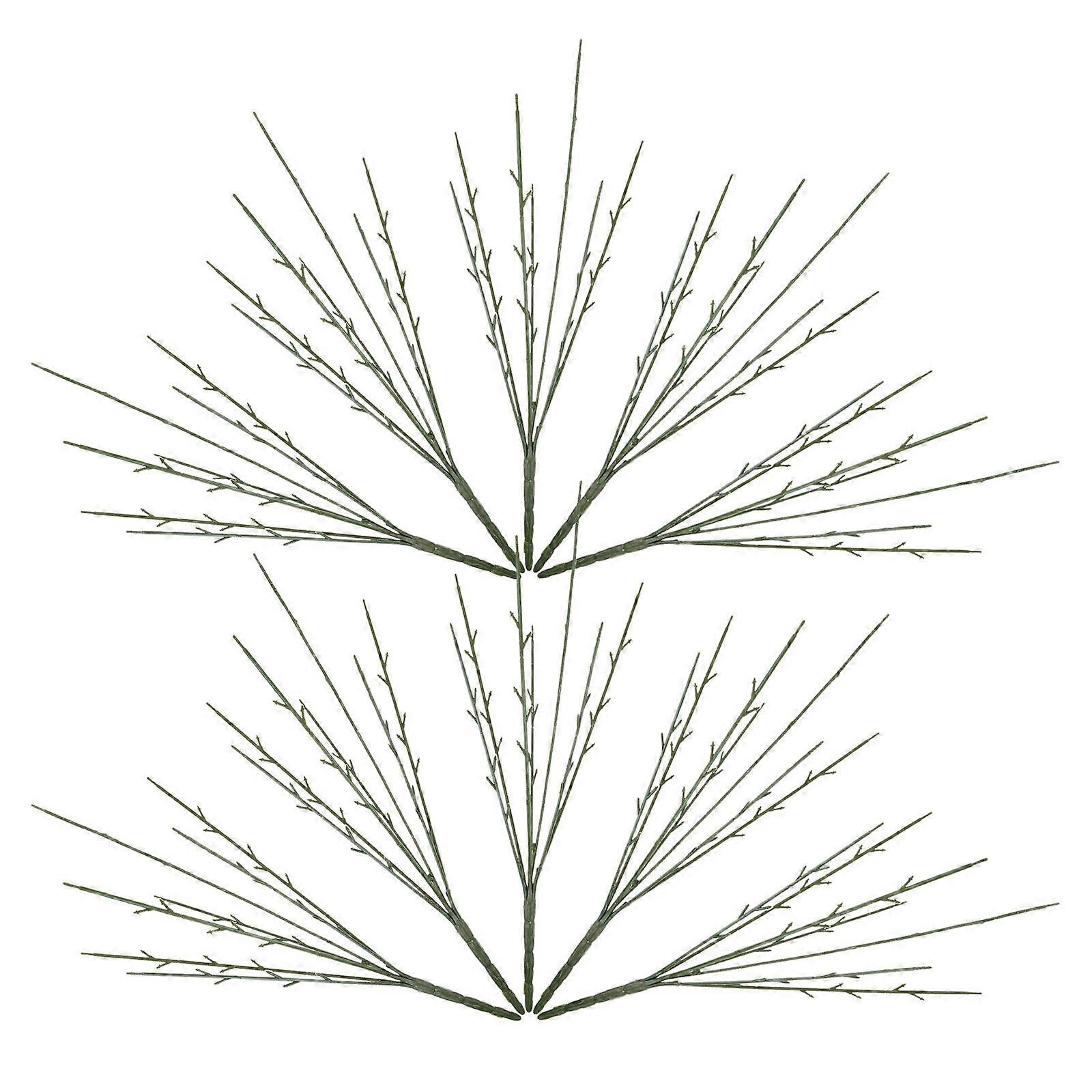 Plastic Flower Stem Artificial Floral Stem for Decoration 50Pcs Kit