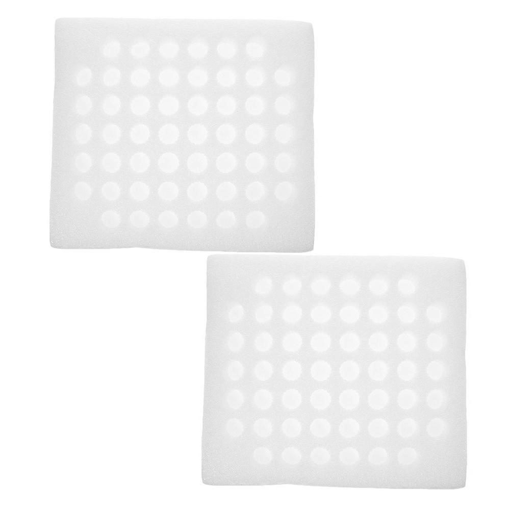 2Pcs Quail Egg Carton Foam for Egg Protection Durable Foam Tray White