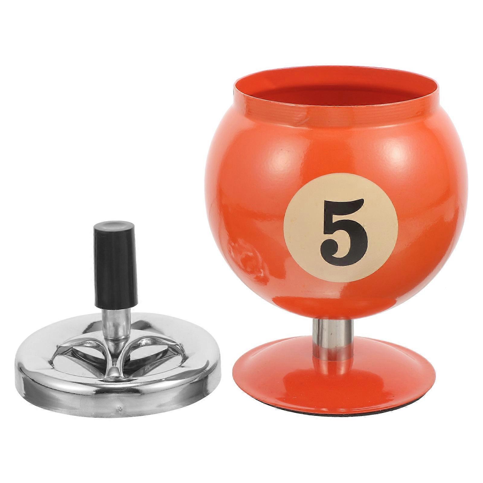 Ashtray Metal Automatic Extinguishing 4Pcs Compact for Home and Office