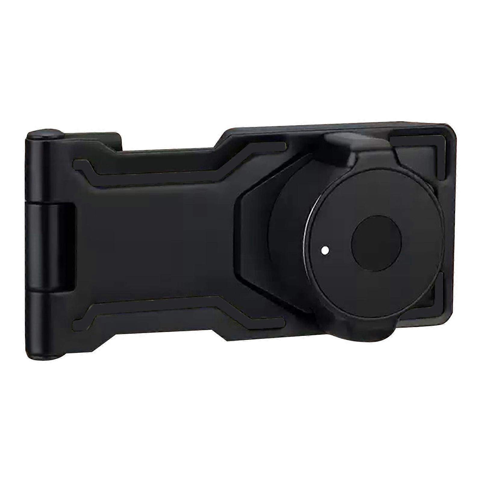 Twist Knob Combination Lock for Cabinets Code Security Latches Metal Construction Fingerprint Door Lock for Homes Office  Mysterious black