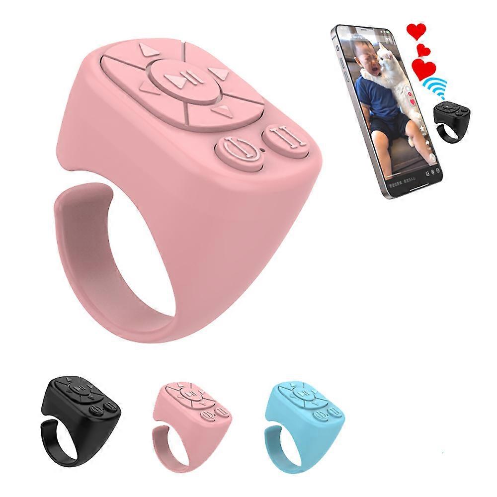 Mini Fingertip Ring Remote Control Blutooth 5.3 Scrolling Mobile Phone Video Remote Control Button Fingertip Controller Page