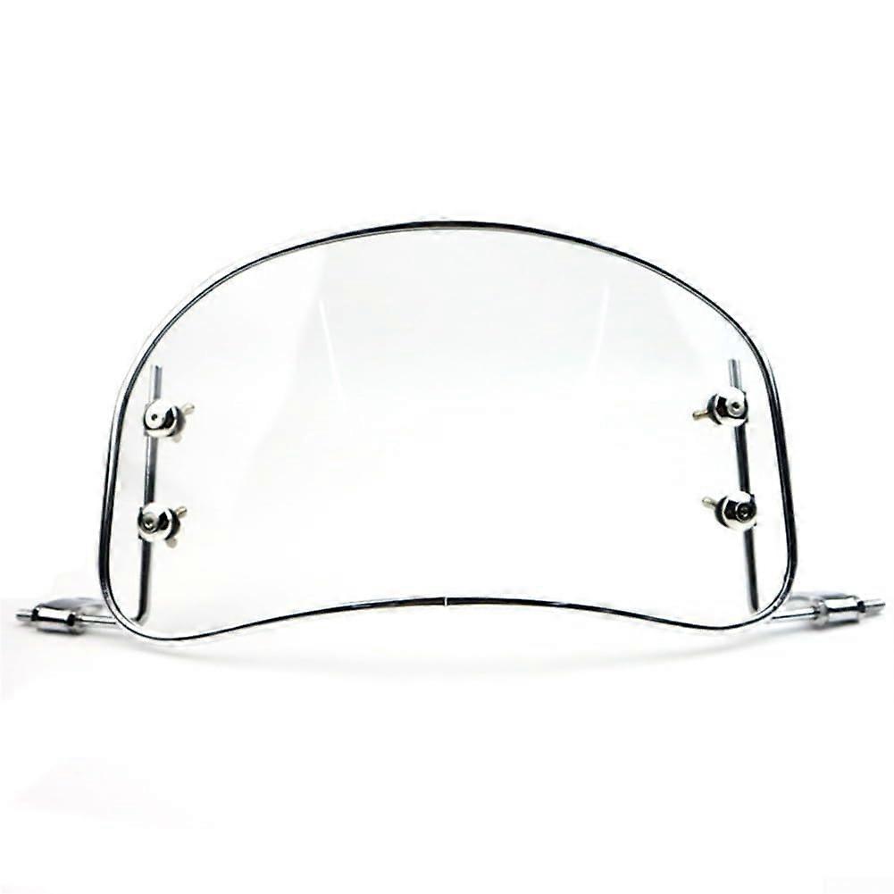 Motorcycle Windshield Windscreen Round Transparent ABS for OffRoad Riding and Wind Resistance Reduction
