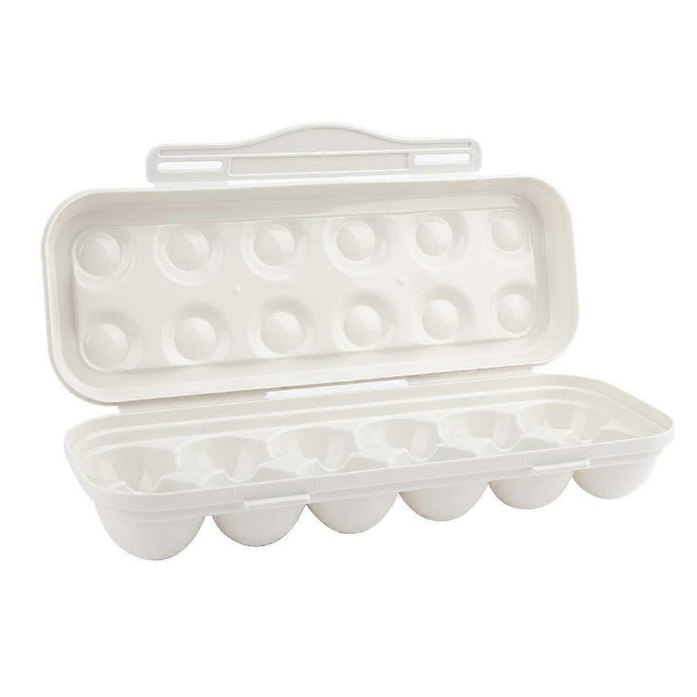 Egg Storage Container with Lid, Stackable 12 Egg Holder for Fridge, Dustproof and SpaceSaving