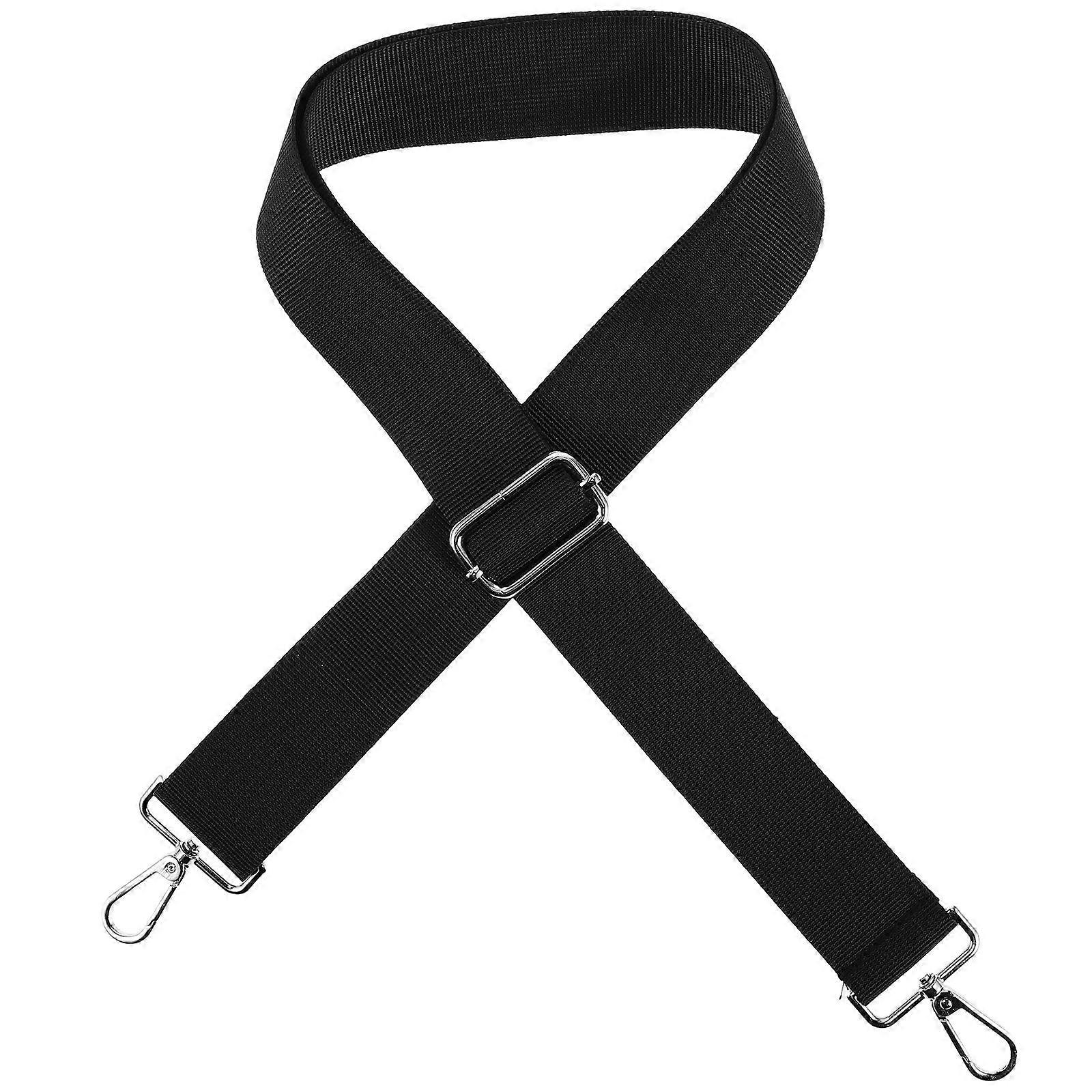 Durable Camera Bag Strap Adjustable for Shoulder Black Nylon Metal