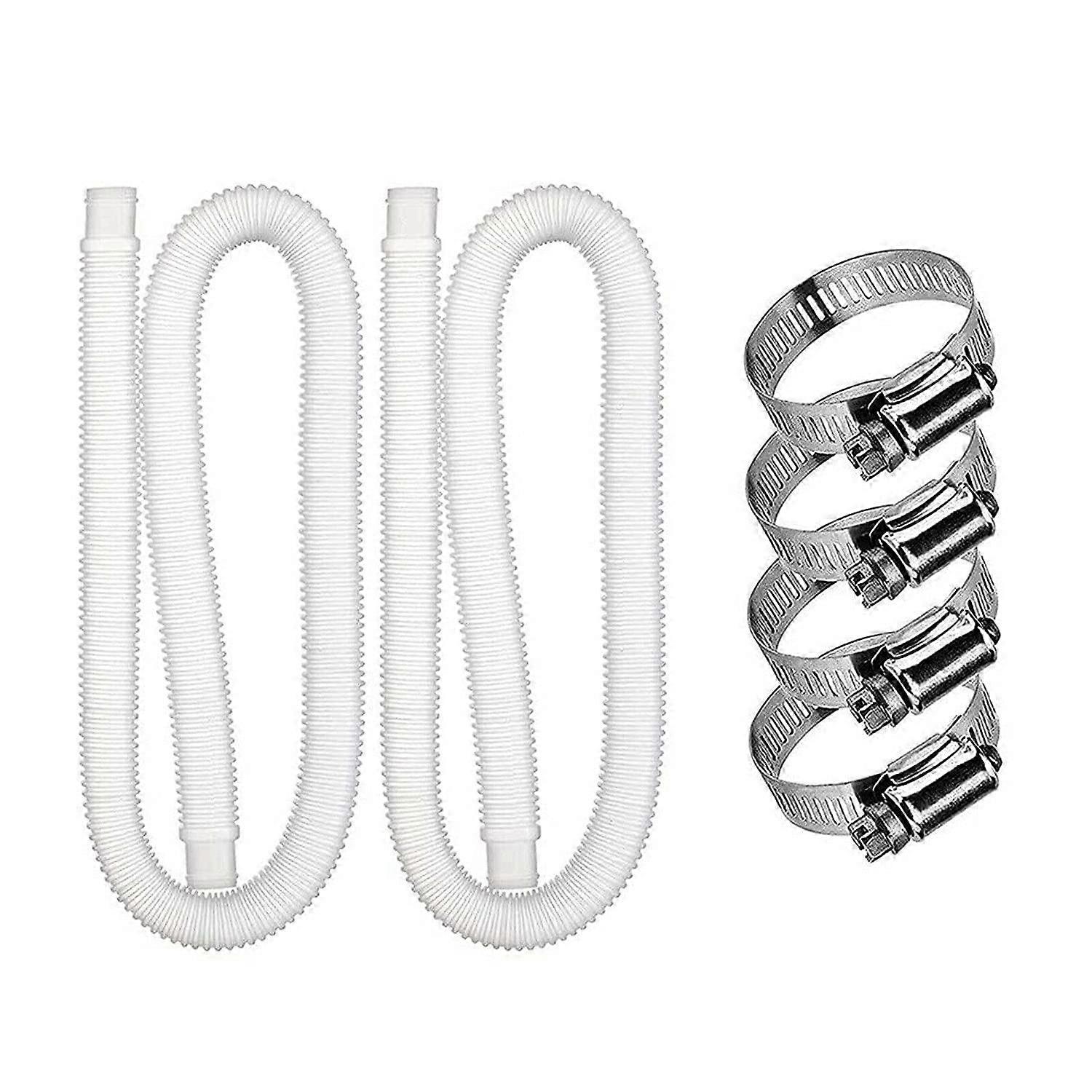 2 Pack Pool Pump Hose 1.25 Inch 59 Inch Long Replacement for Above Ground Pools Easy Install