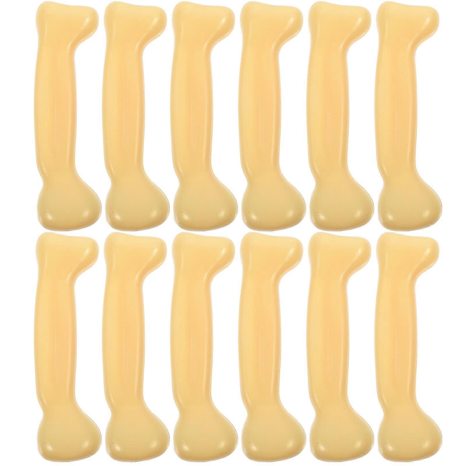 Halloween Bone Props Plastic Bones for Decor 12Pcs Human Bone Model