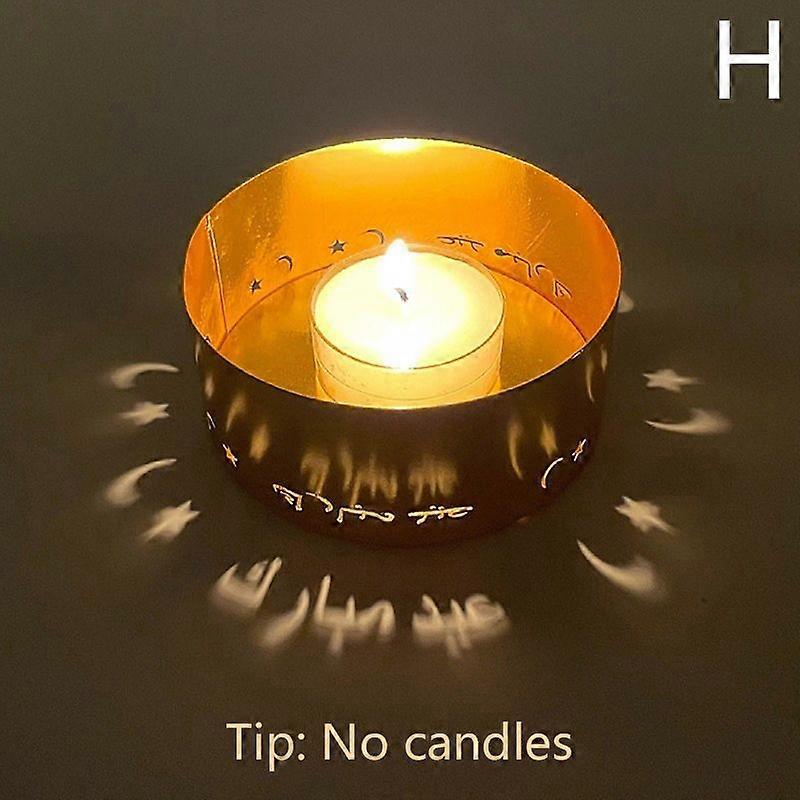 Creative Moon Star Candle Holder Candlestick For Ramadan Home Eid Murbarak Decor
