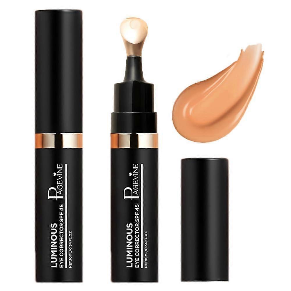 Under Eye Concealer SPF 41 Full Coverage Dark Circle Corrector Waterproof Peach Tone 04 Warm