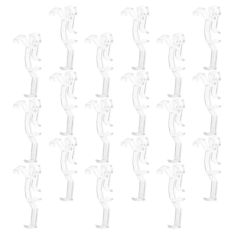 Hidden Valance Clips Clear Plastic Retainer Holder for Blind 30Pcs