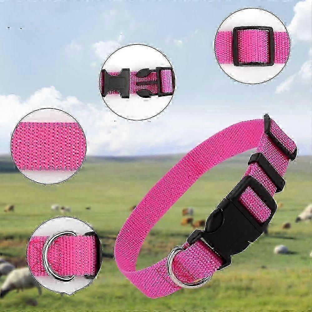 5-Pack Adjustable Collars with Bells for Small Livestock, Sheep, and Cattle