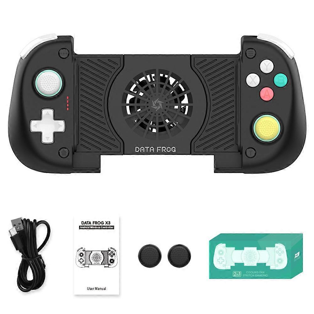 DATA FROG X3 Wireless Bluetooth-Compatible Game Controller with Turbo Function and Cooling Fan for A