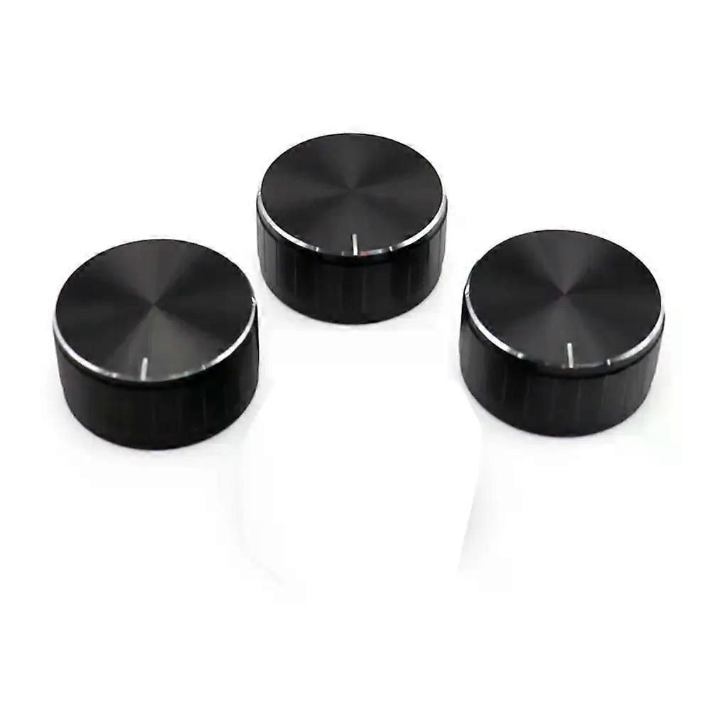 1PC 6mm/ 023 Volume Control Amplifier Knob 30x17mm Aluminum plastic Volume Tone Knobs Black Potentiometer Control Knobs