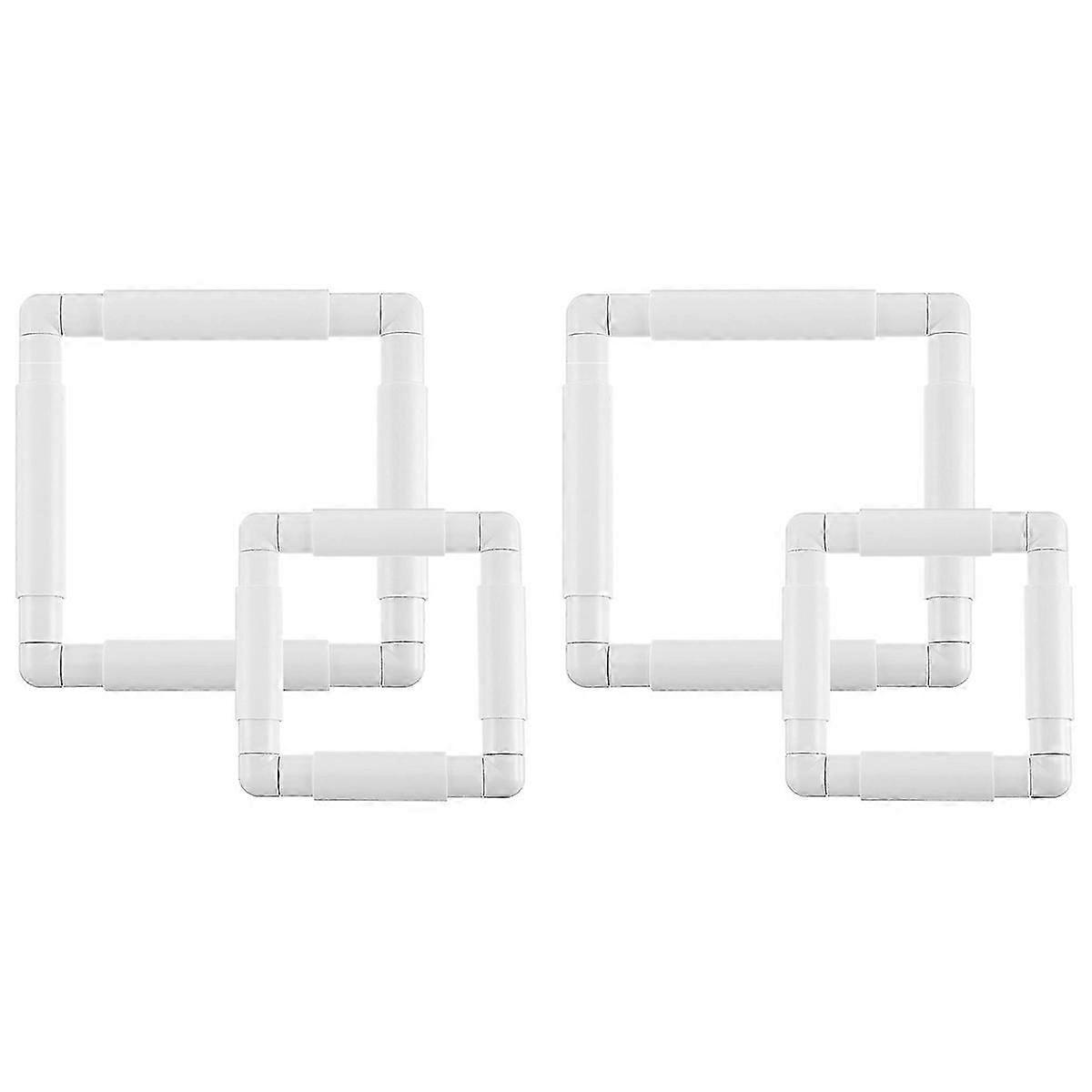 2Pc Frame for Quilting Frame Sewing Hoop,6X6Inch,8X8Inch