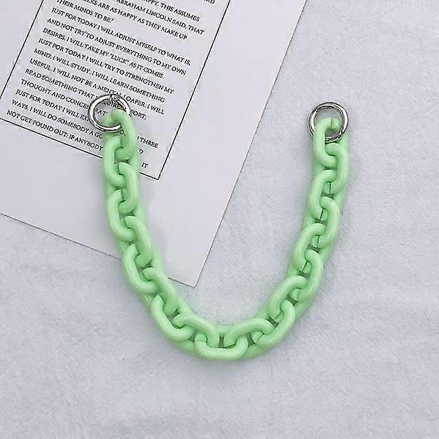 Bag Chain Strap Beige Acrylic Handbag Handle Detachable Replacement Shoulder Purse Accessory