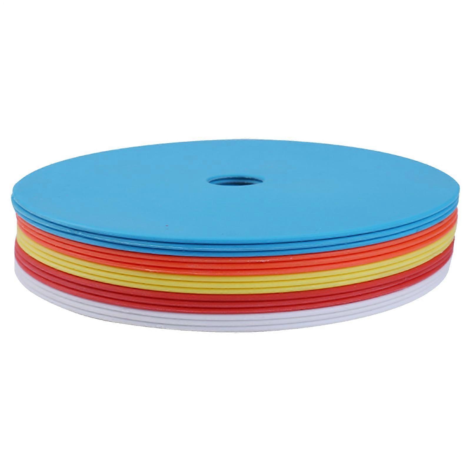 Soccer Training Cones Non Slip Grip  Visibility Durable Flat Marker Plates 15.5cm