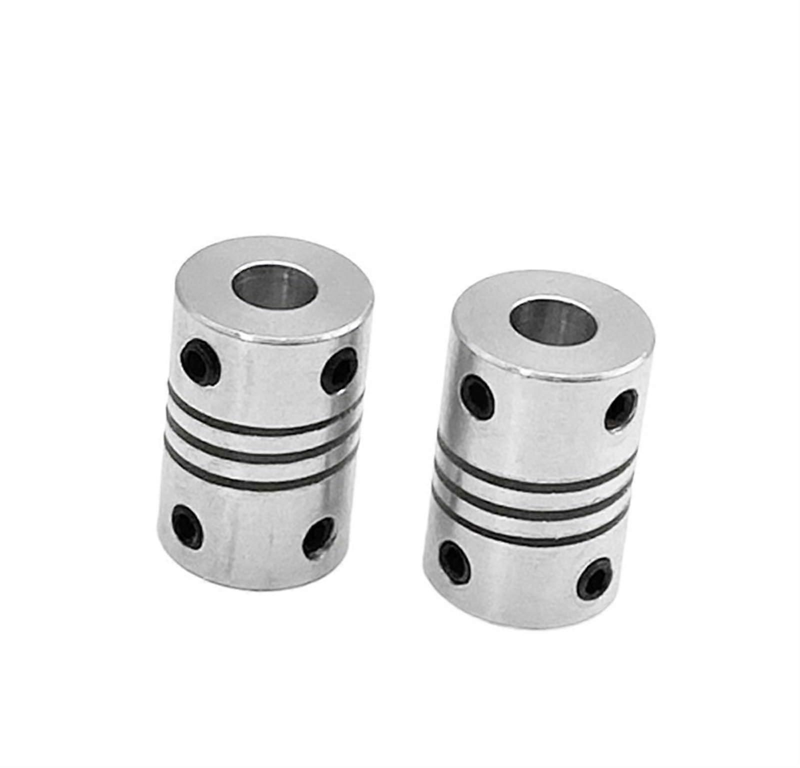 Flexible Shaft Coupling Aluminum Alloy 3.17mm to 8mm  Torque Vibration Absorption 2pcs