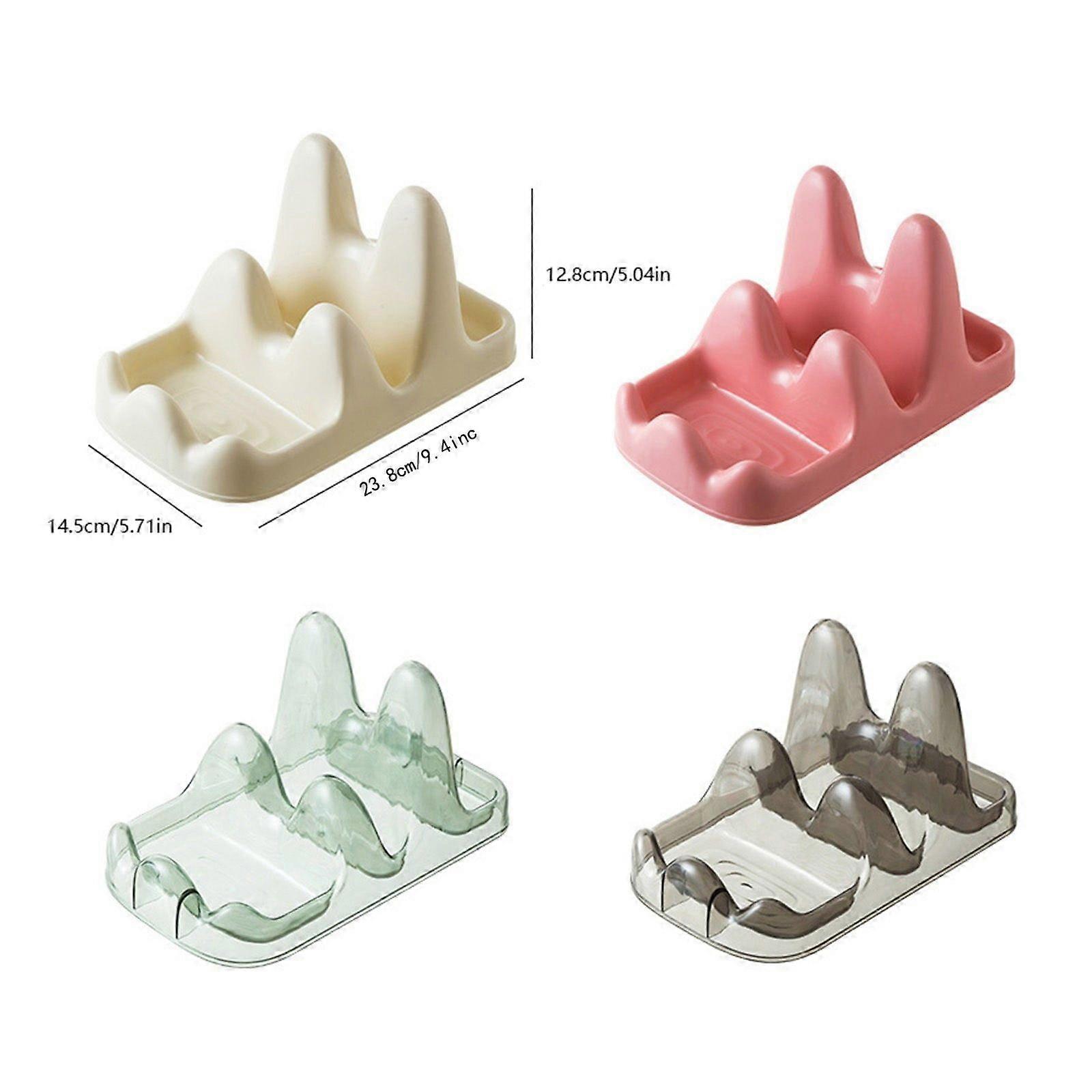 Dish Rack Multifunction Kitchen Spatula Rack Spoon Rest W/Lid Holder Versatile