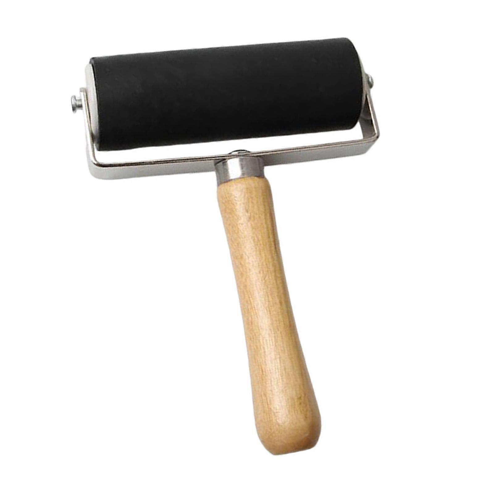 Durability Rubber Roller Brayer Ink Printmaking Roller for Professional Printmaking Art Craft Reliability Performances Multicolor