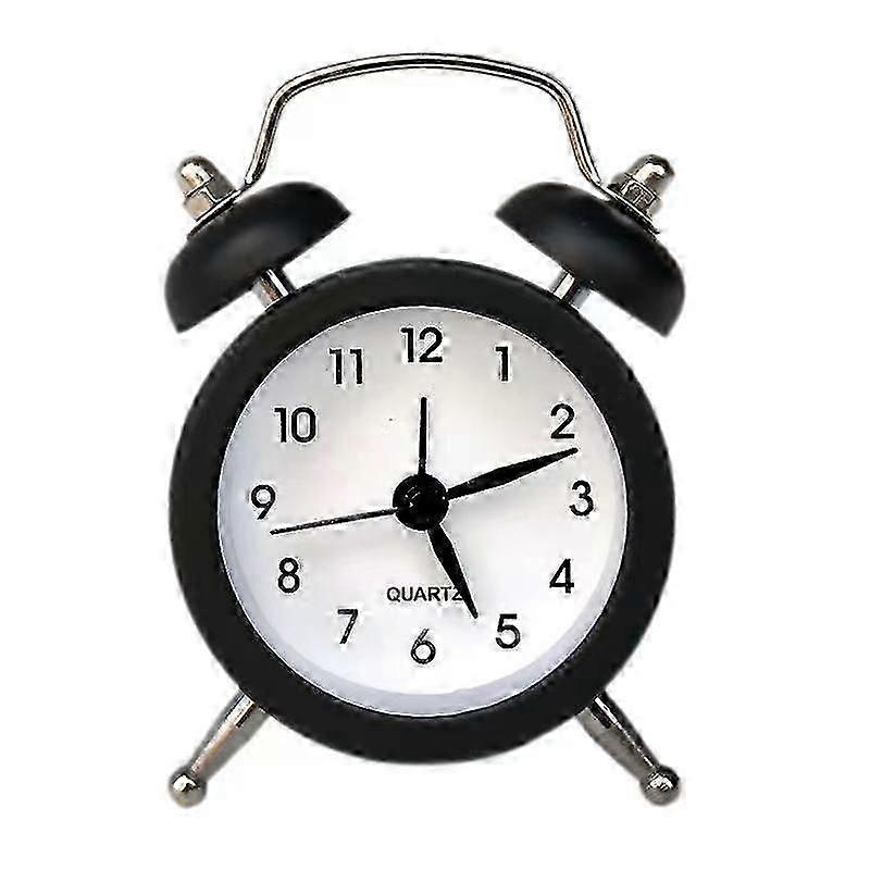 Cute Mini Metal Round Alarm Clock Creative Home Decoration