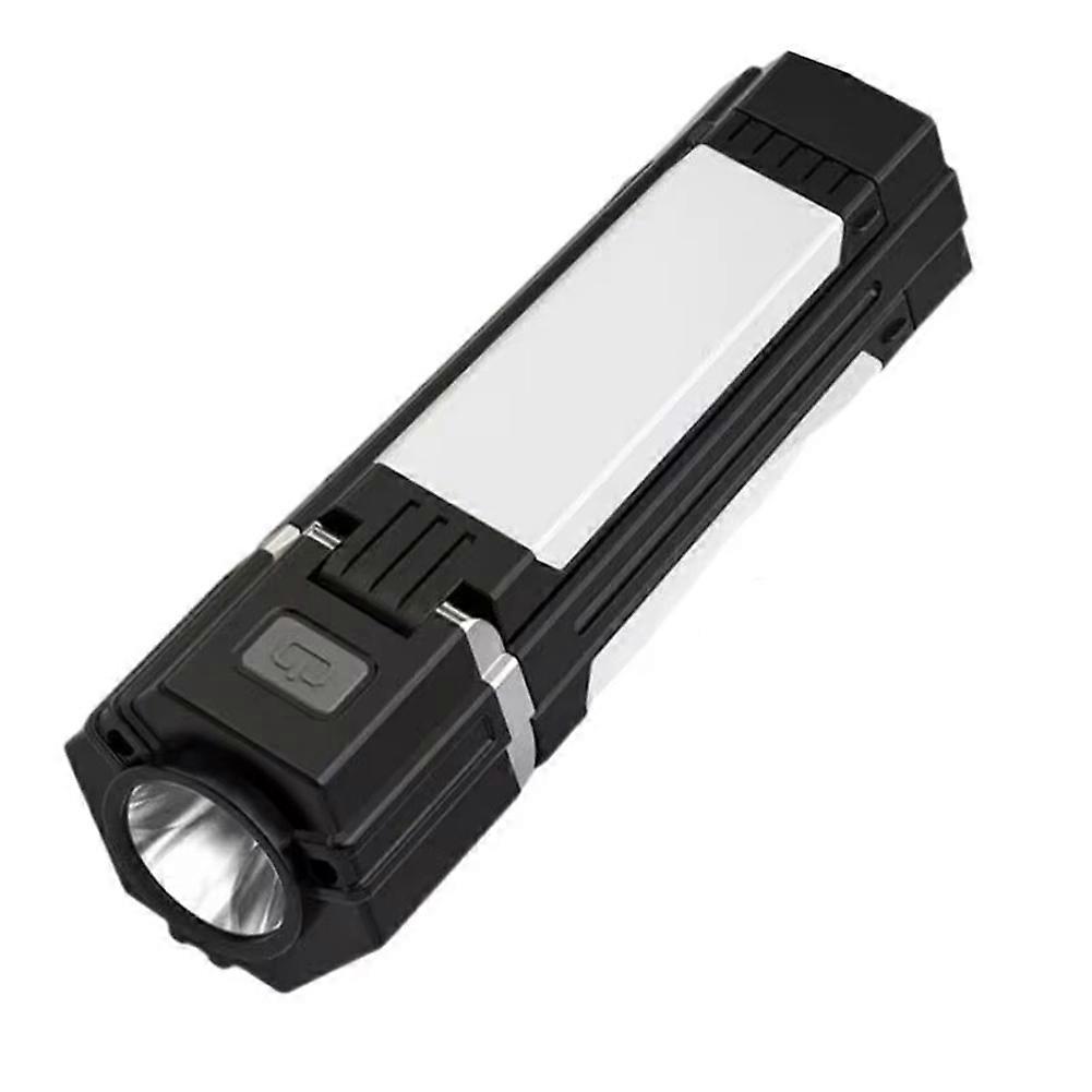 Portable Tent Light Folding LED Camping Flashlight Multipurpose Hiking Flashlight Double Light Source Lantern for Travel