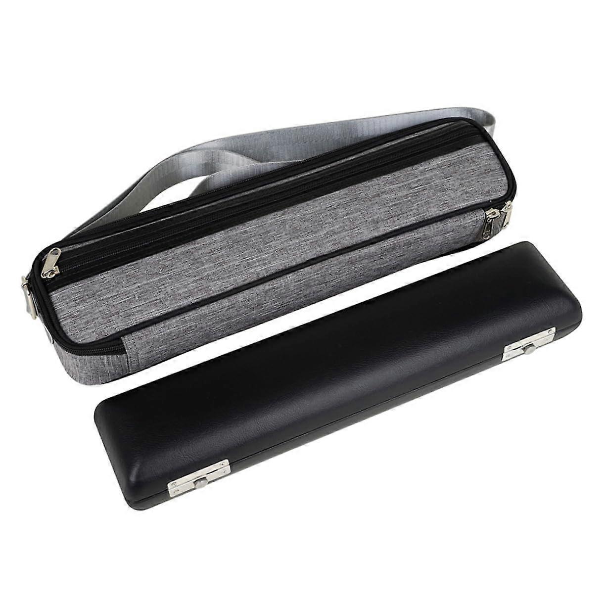 Flute Case Durable Protective Bag Lightweight Compact Storage Box for Musical Instruments Grey