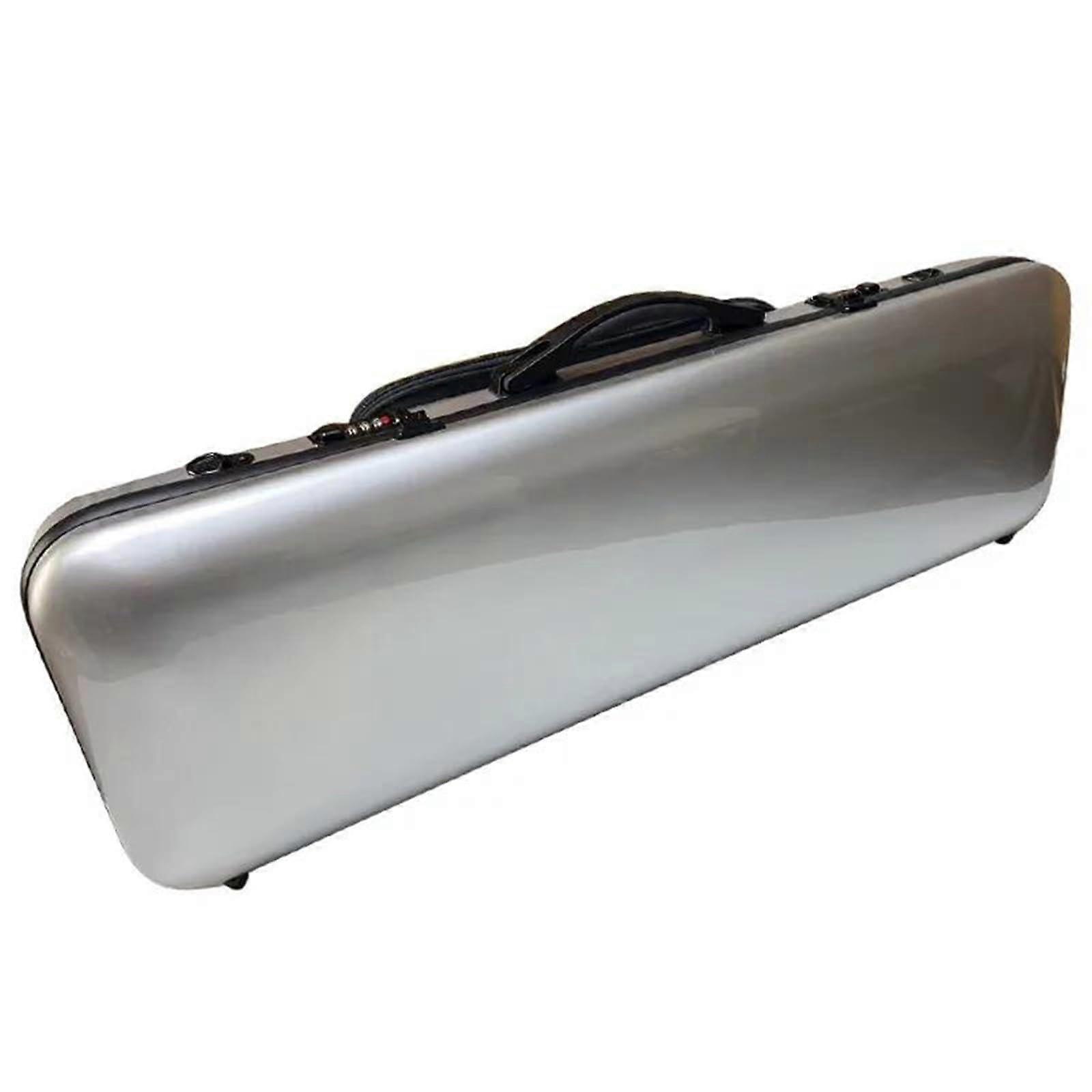Violin Hard Shell Case with Secure Combination Lock, Lightweight Polycarbonate Design, Dual Shoulder Straps for Travel