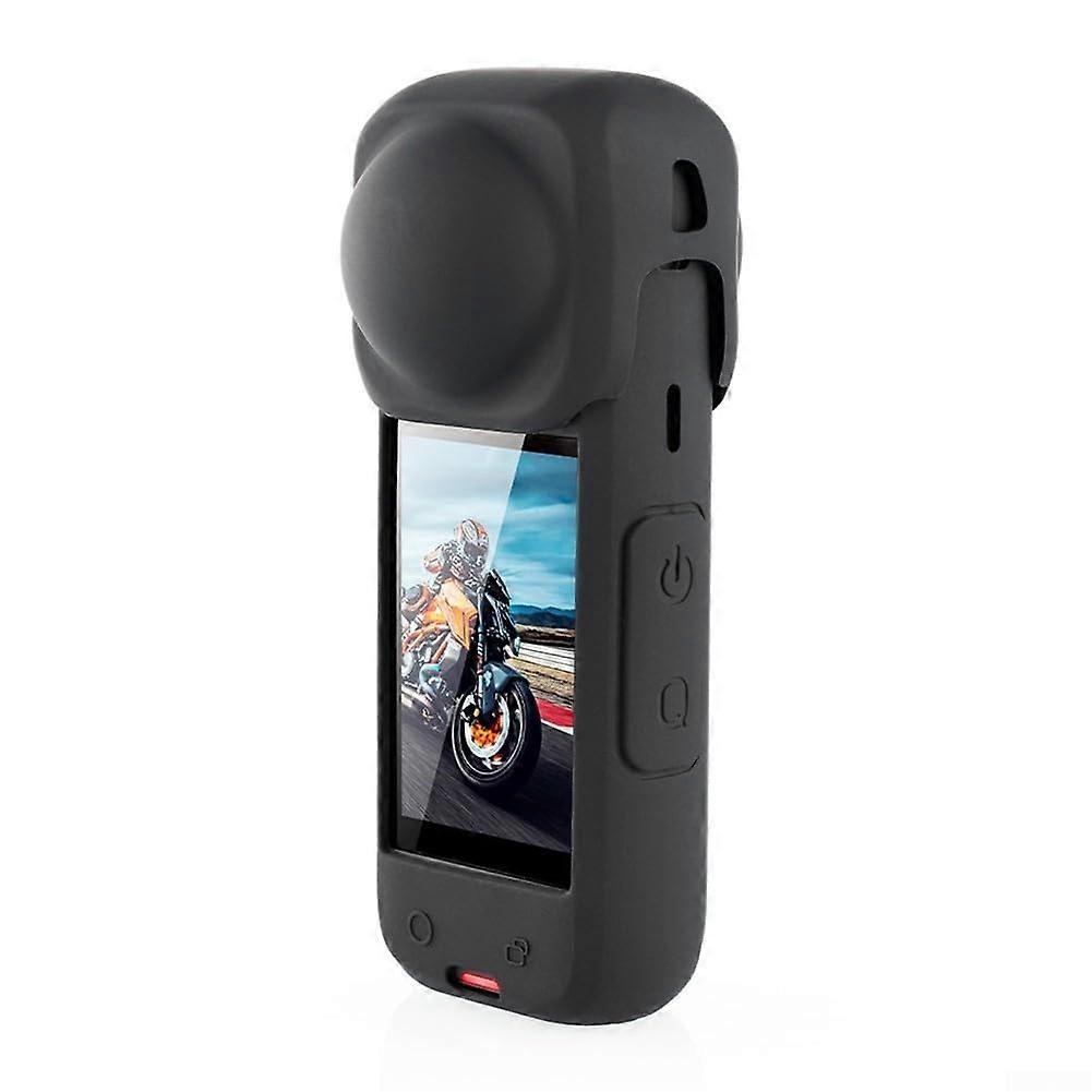 Protective Case Shockproof Silicone Cover with Scratch Resistant Lens Protection for Insta360 X5