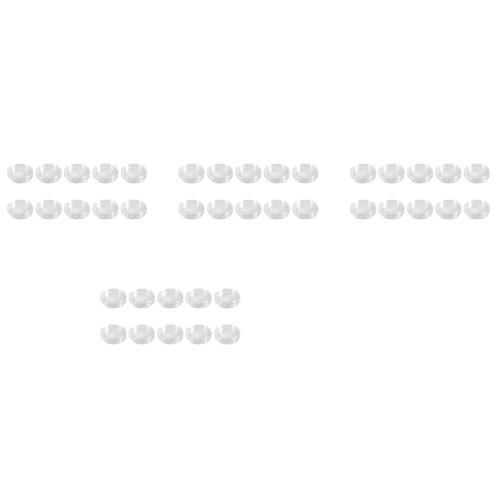 40 Pcs Small Round Transparent Plastic Coin Capsules Box 26mm