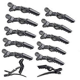 12pcs Jacaré grampos de cabelo corte de cabelo mulheres profissional Salon Hairclips Kit