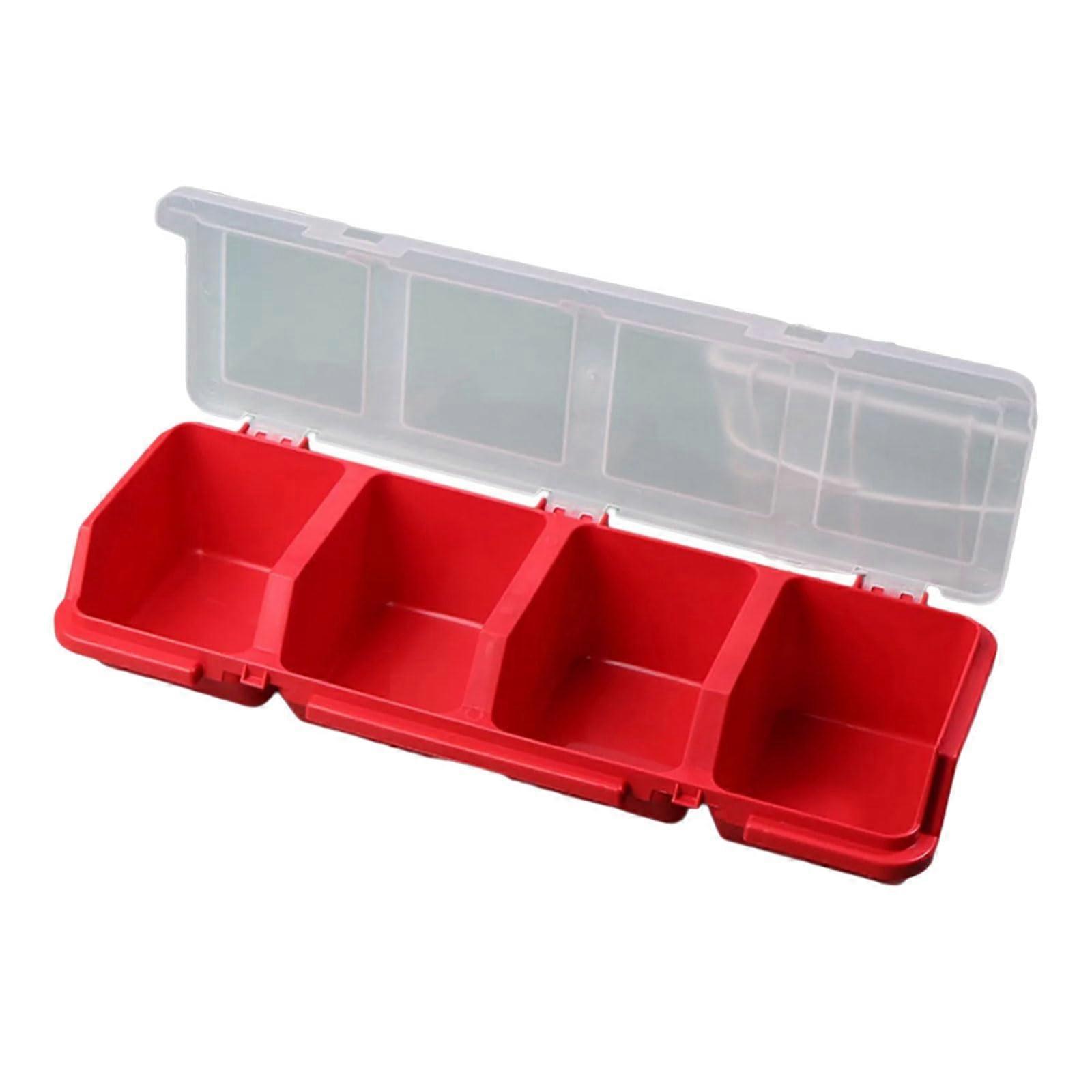 MultiCompartment Tool Storage Box with Secure Lid and WaterResistant Plastic Organizer