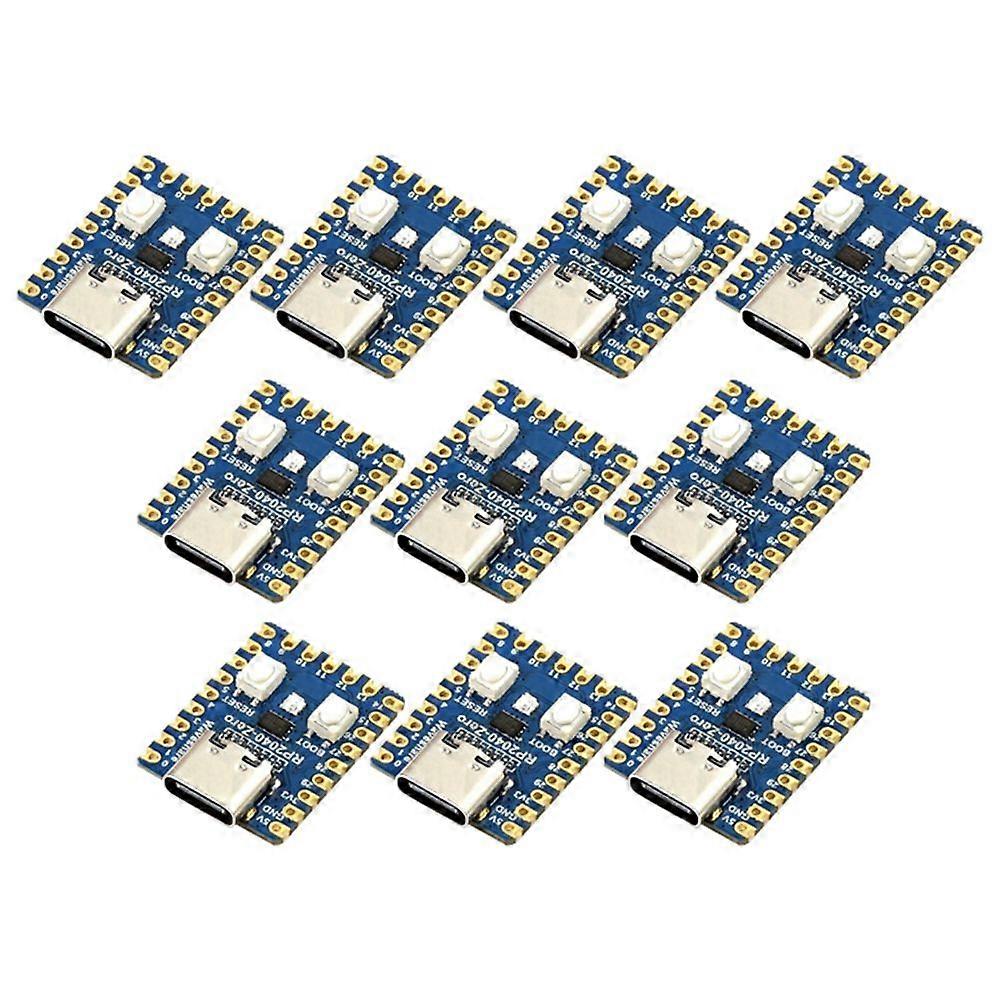 RP2040-Zero Microcontroller Development Board for Raspberry Pi RP2040 Dual-Core Cortex M0+ Processor 2MB Flash 10Pcs