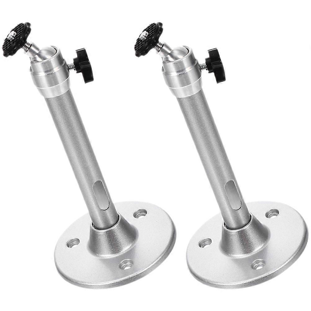 Projector Ceiling Mounts Bracket Angle Adjustable Simple Design Silver 18.5x8.7cm 2Pcs