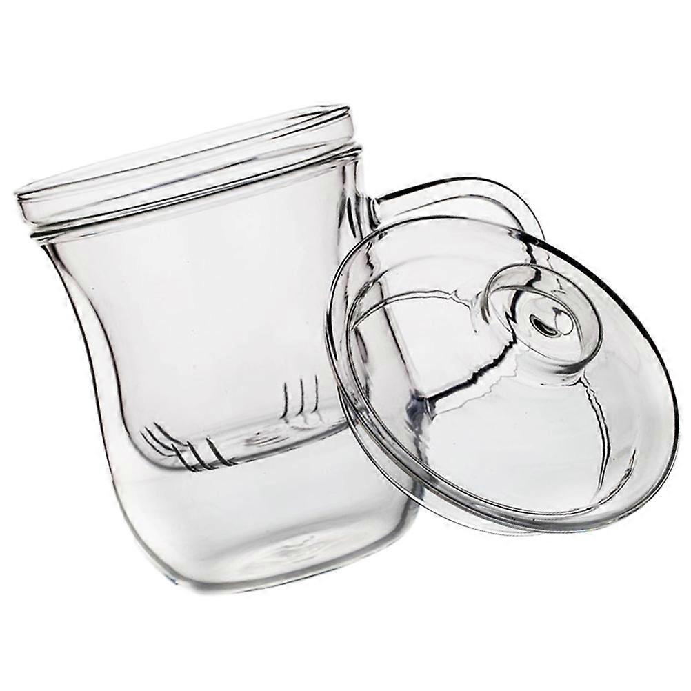 Tea Filter Cup Glass for Brewing Tea 1Pcs with Lid Office Drinking Bottle
