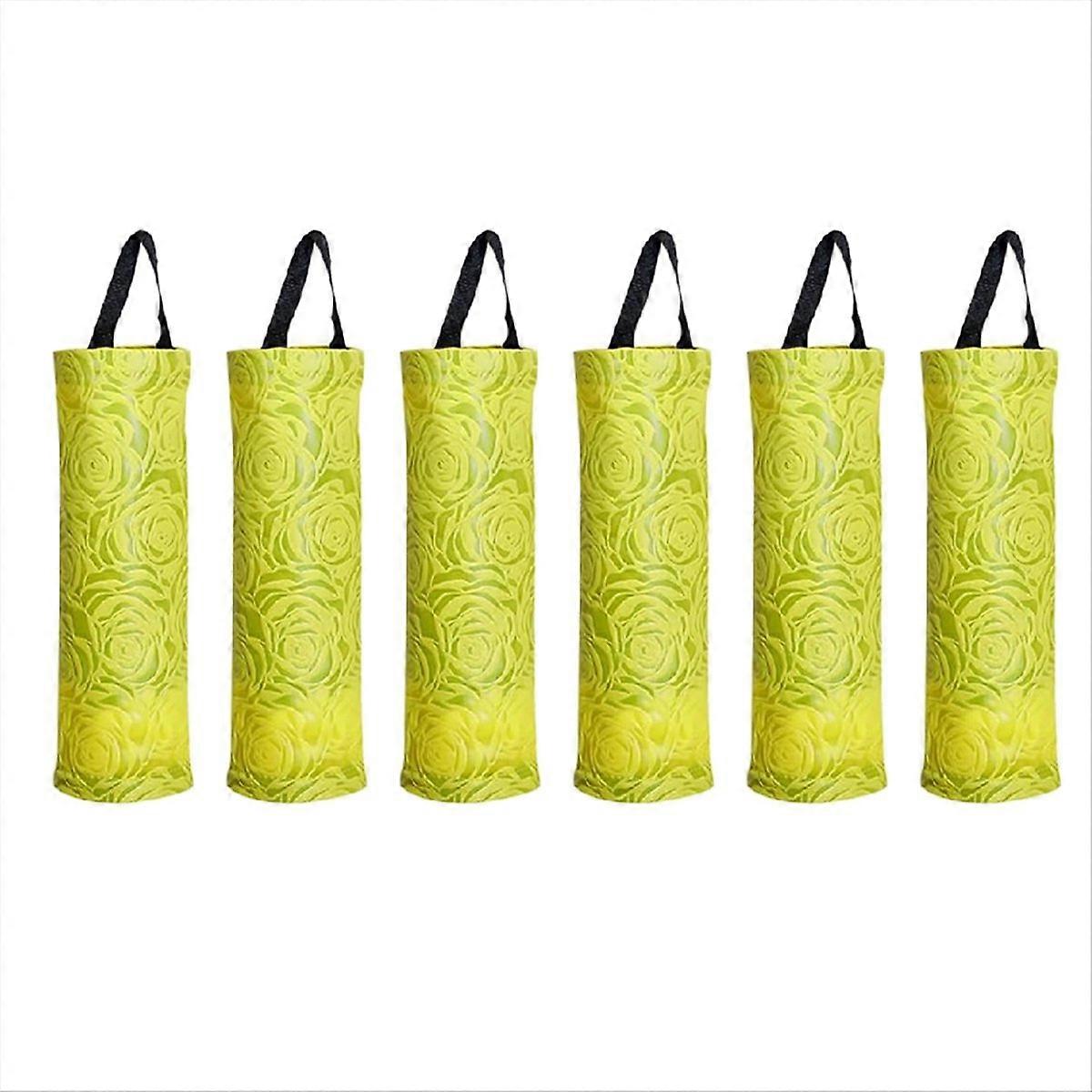 Plastic Bag Storage Rack, Kitchen Grocery Garbage Bag yellow