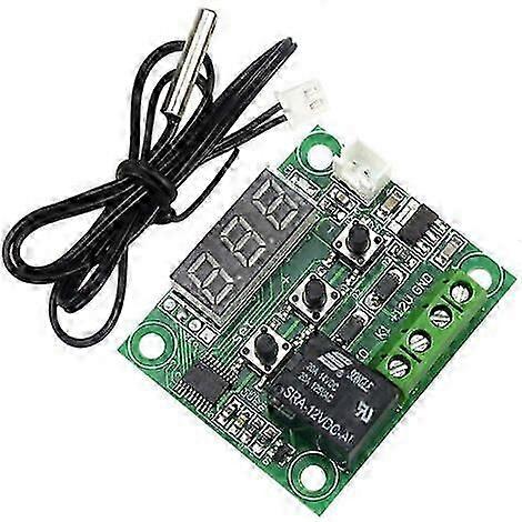 2Pcs W1209 Temperature Controller Module, 12V DC Micro Digital Thermostat,