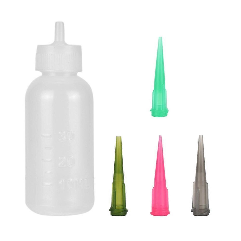 Portable 30ml Empty Plastic Squeezable Dropper Nozzles Refillable Bottle Kit