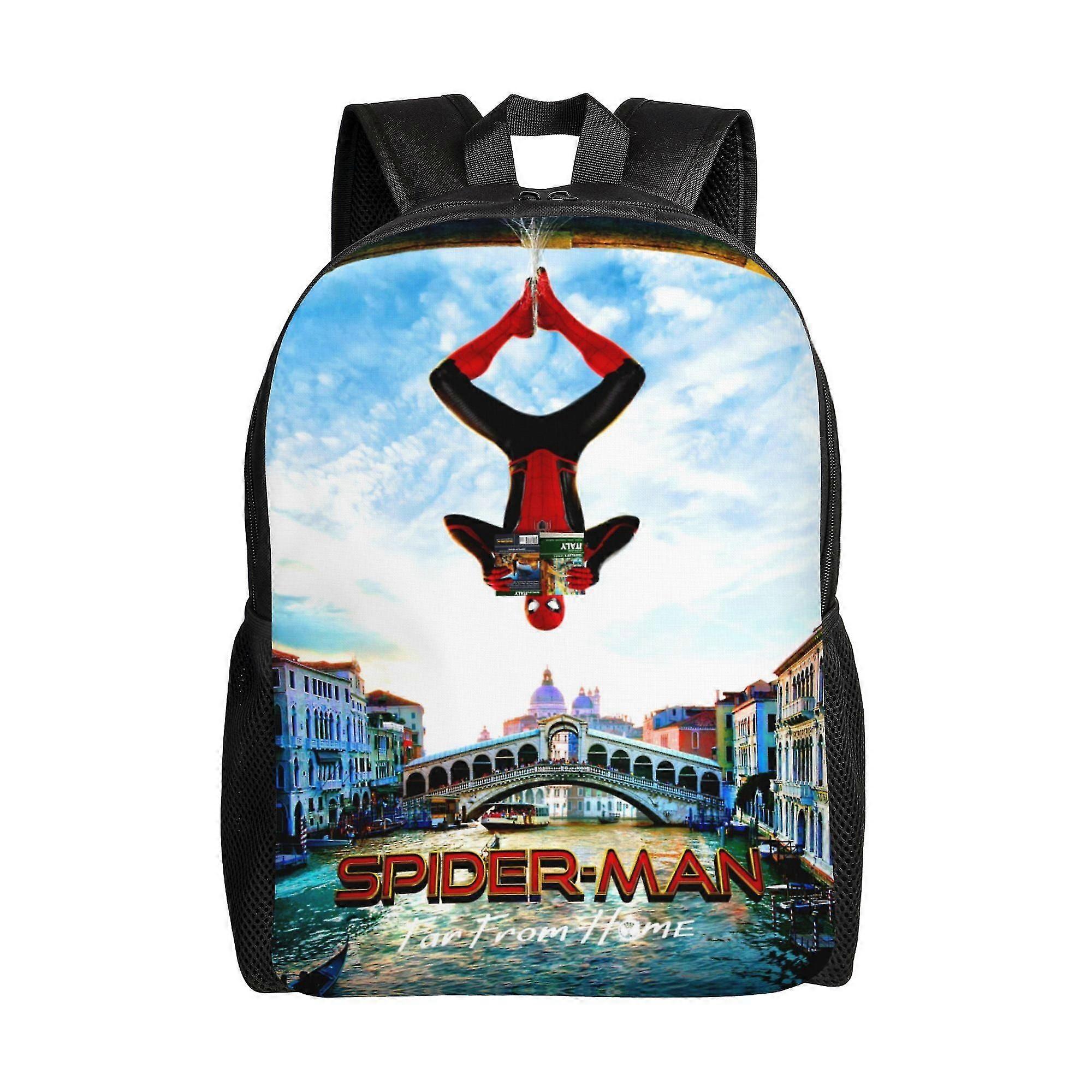 j4423 Spider Man Backpack, Adult Kids Simple Lightweight Casual Backpack for Children Student, Travel Backpack Laptop Backpack for College Work Campin