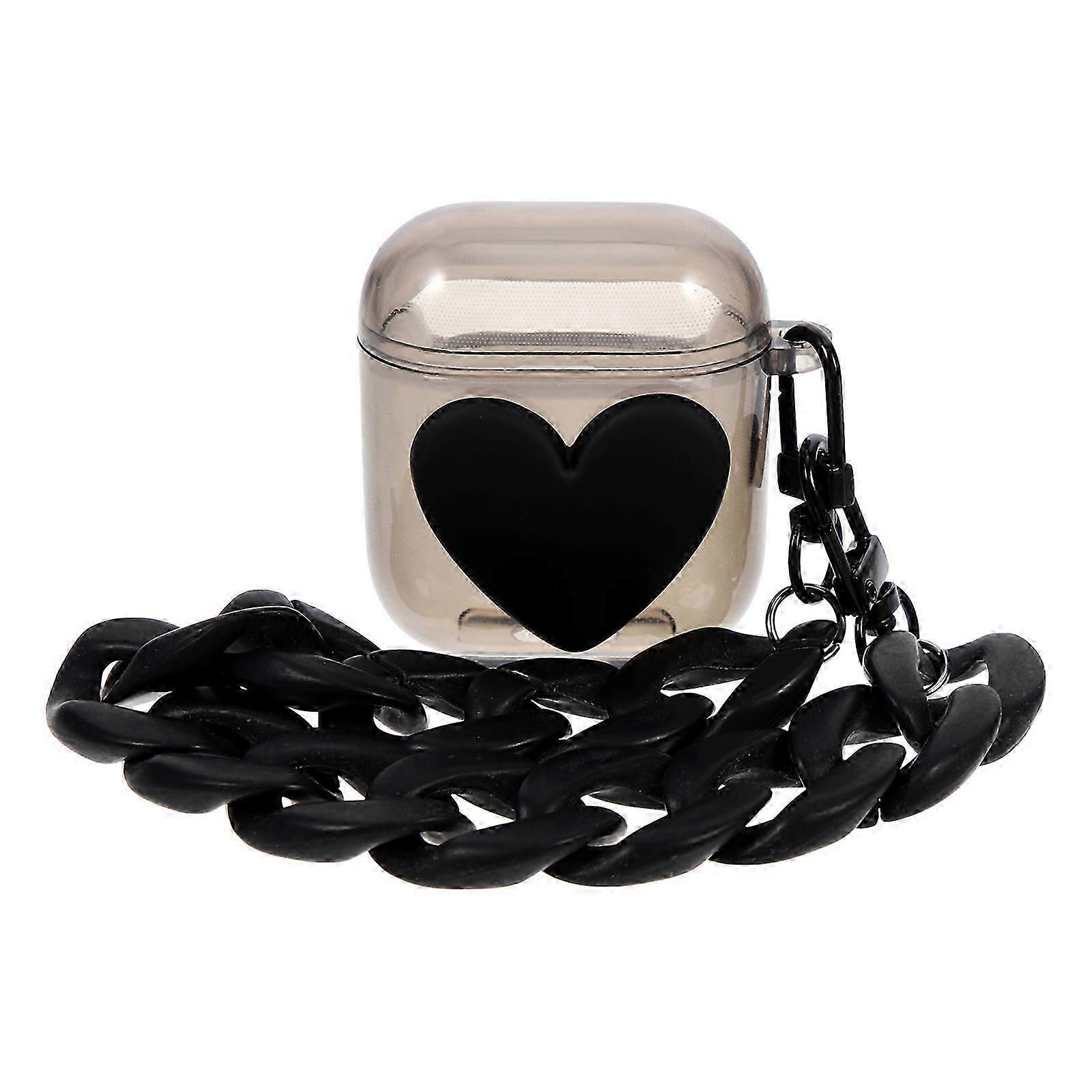Earphone Case Protective Wireless Cover 4Pcs with Heart Pattern Decoration for