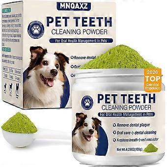 Tandpoeder voor honden: zorgt voor een frisse adem en reinigt de tanden. Bevat natuurlijke ingrediënten en probiotica. Verwijdert tandsteen en tandplak.