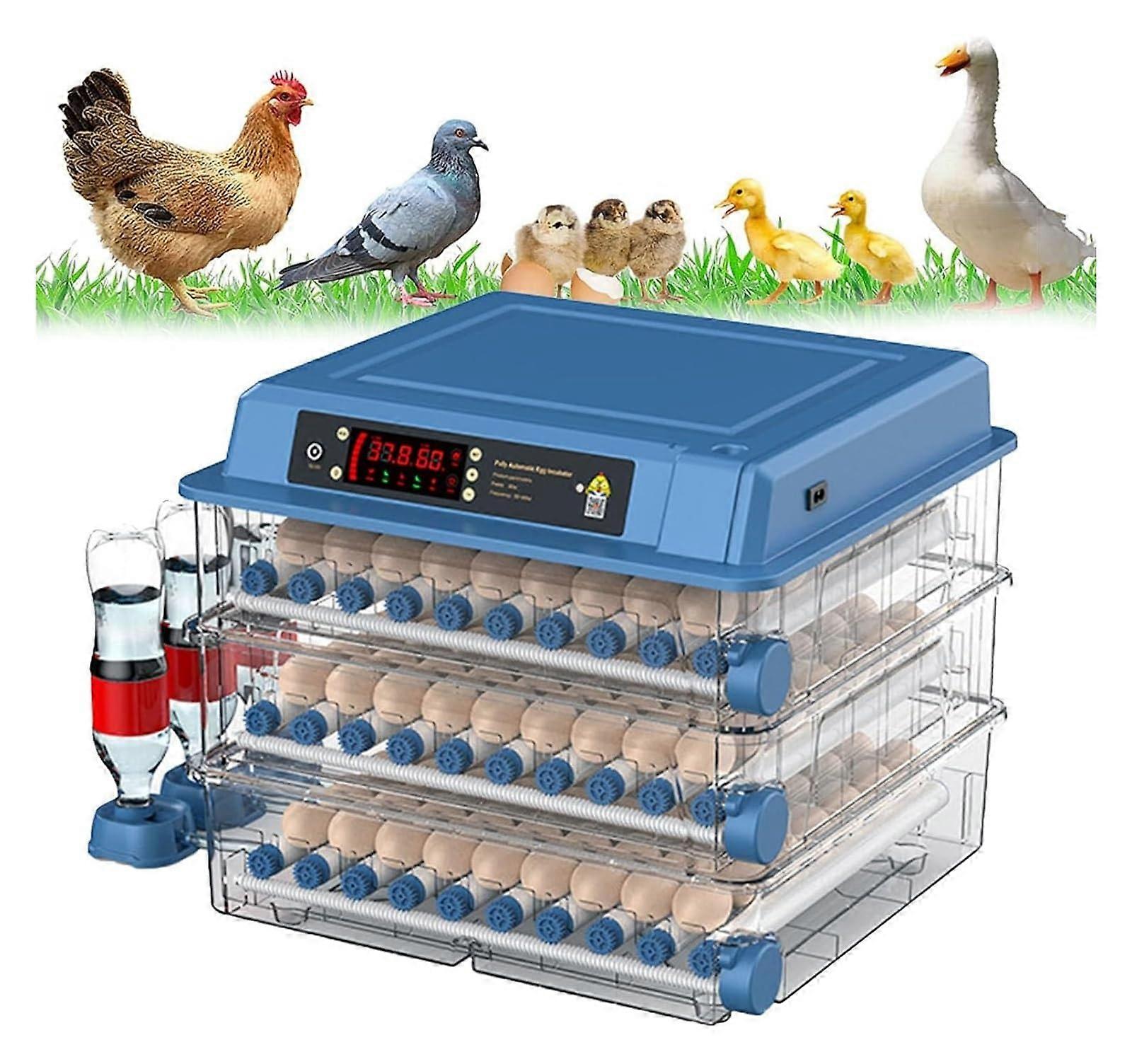 Automatic Egg Incubator 192 Capacity with Turning and Precise Temperature Control for Poultry
