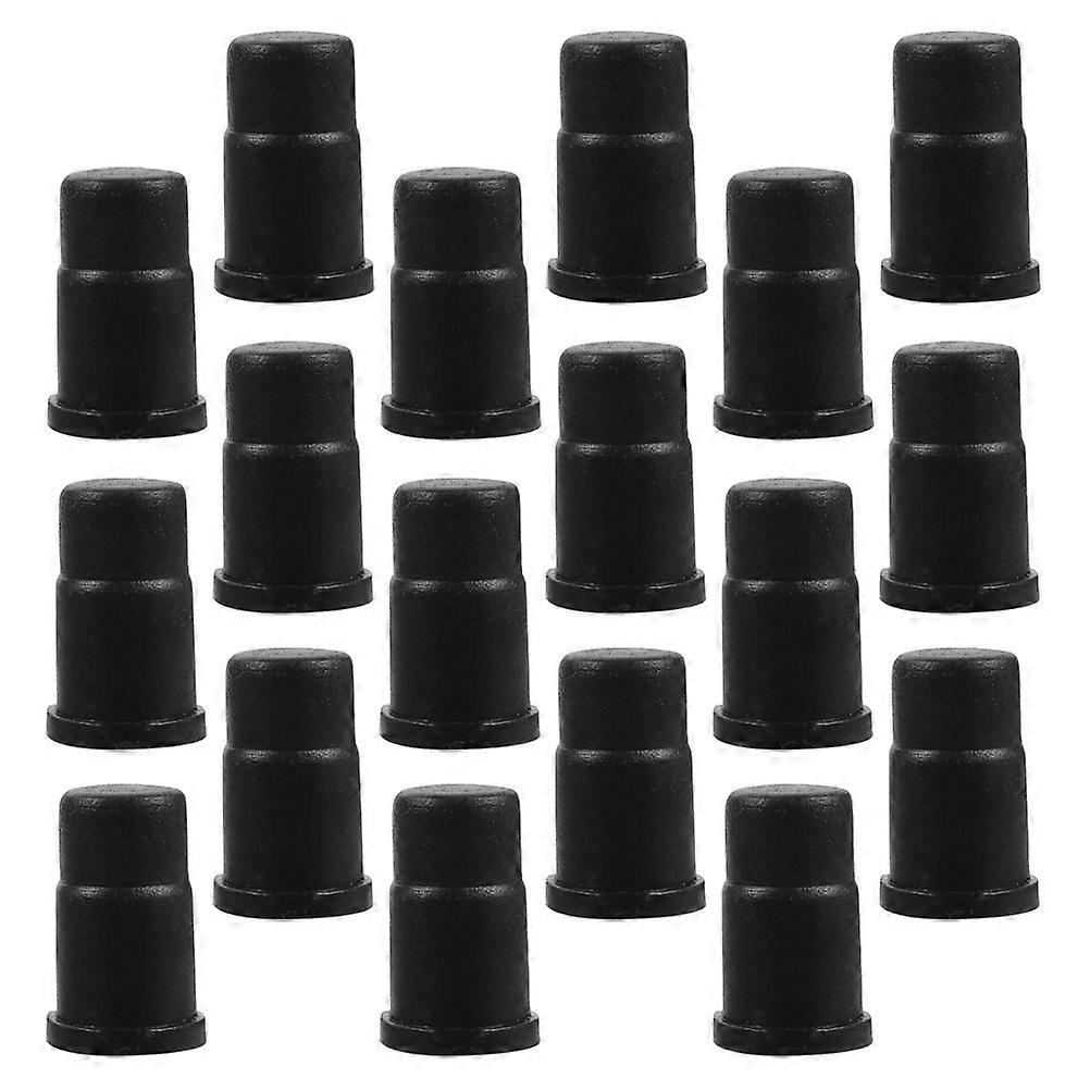 Stem Inserts Sleeve for Protection Mounting Socket 60Pcs Black ABS