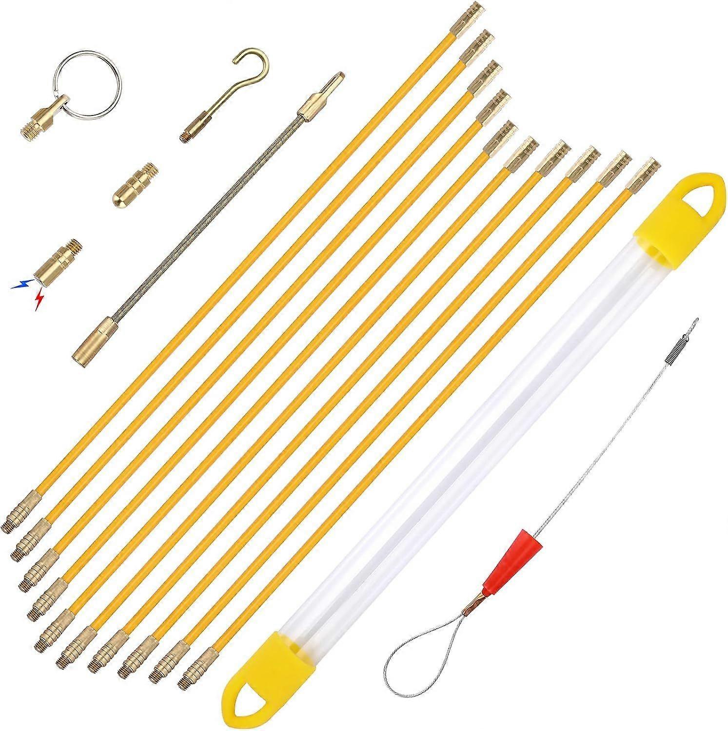 Fiberglass Wire Running Tool-11Ft Elecl Wall Cable