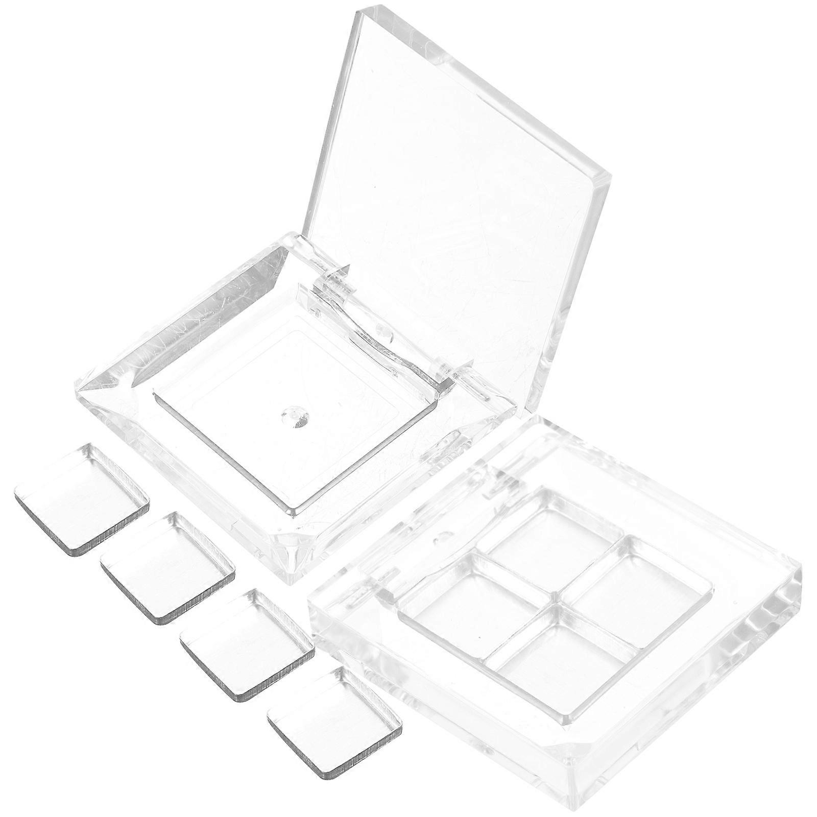 Empty Eyeshadow Case Transparent for Cosmetic Use 10Sets Refillable