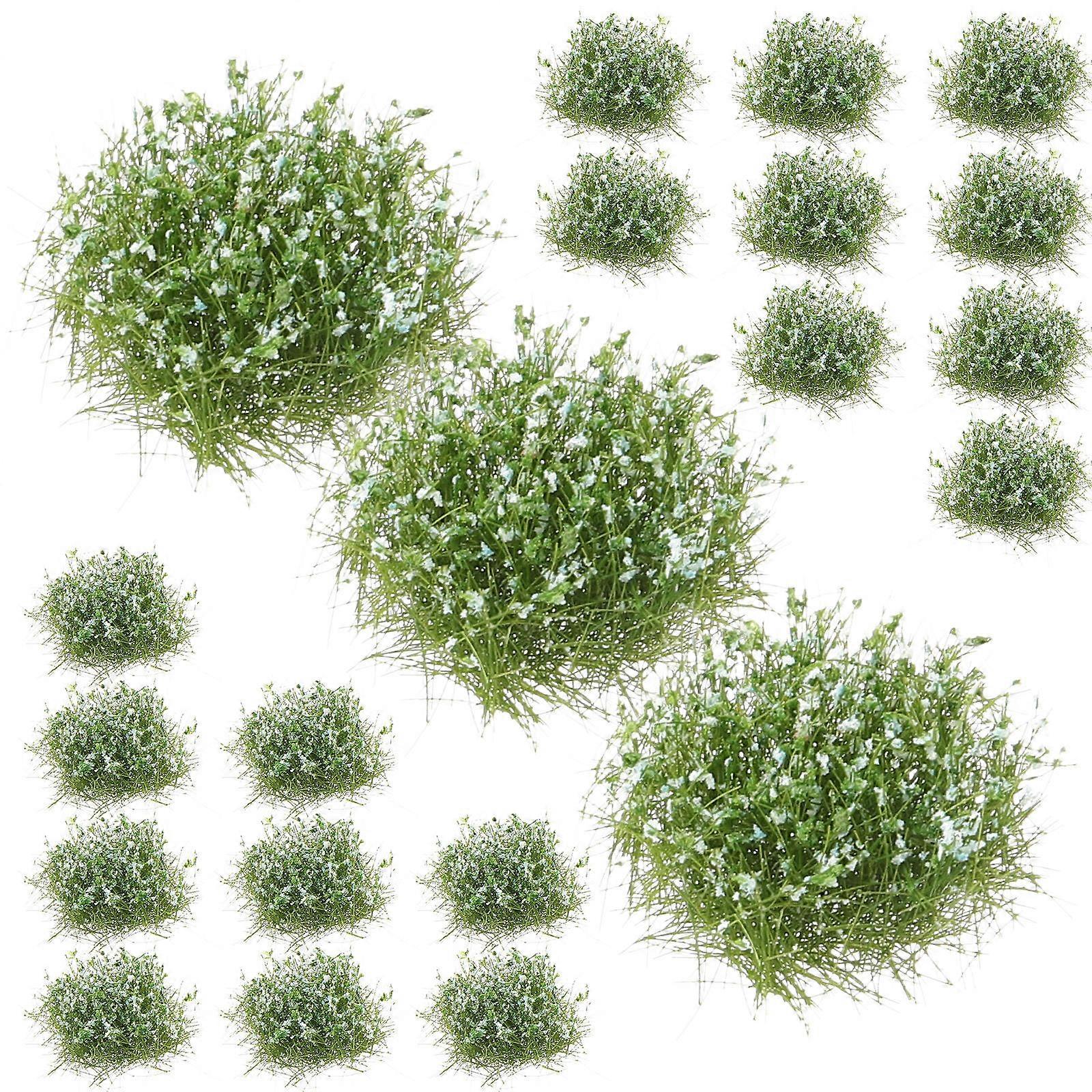 Artificial Grass Cluster for Decoration 50Pcs Micro Landscape Grass Clusters