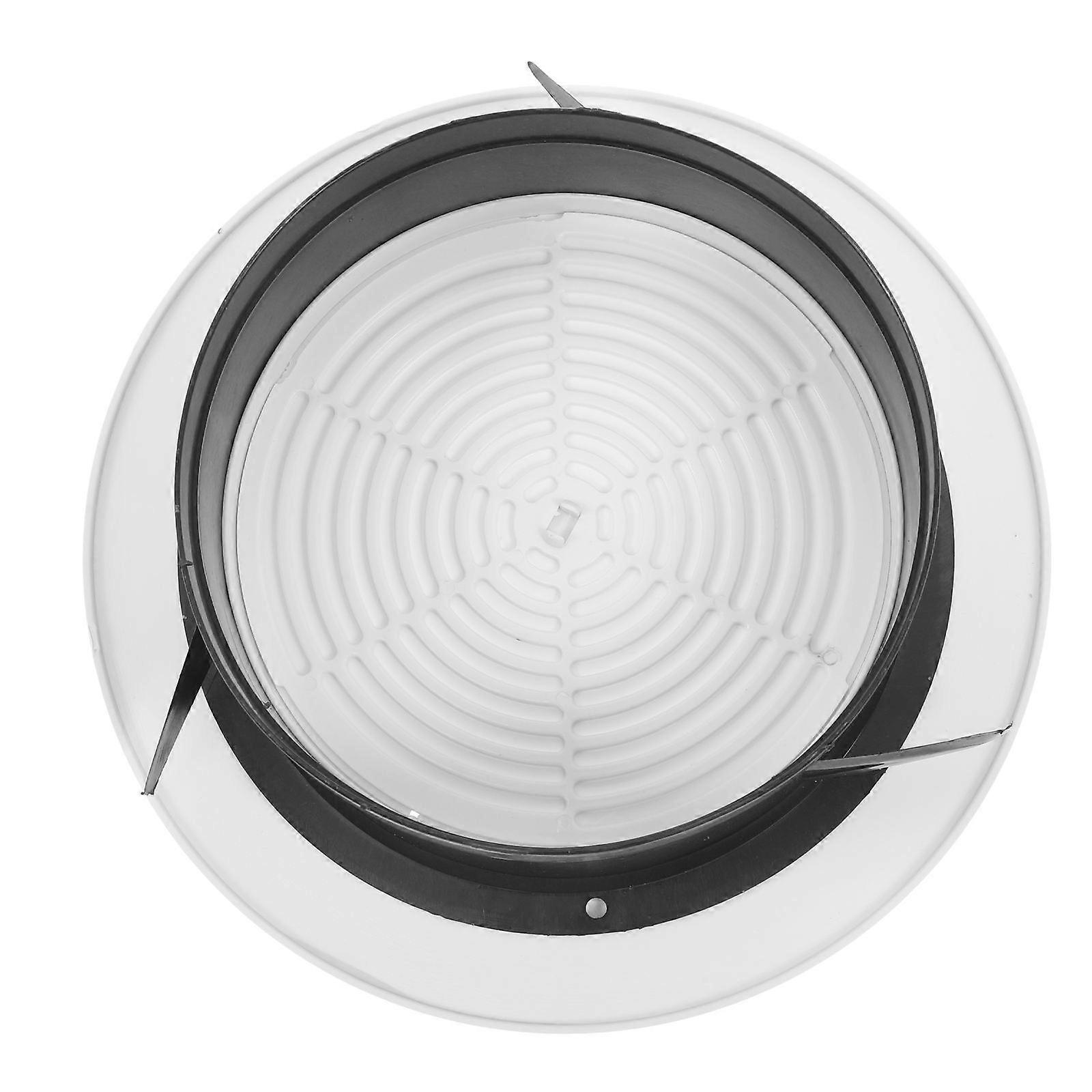 White Adjustable Round ABS Vent Cover for Airflow Control Ventilation