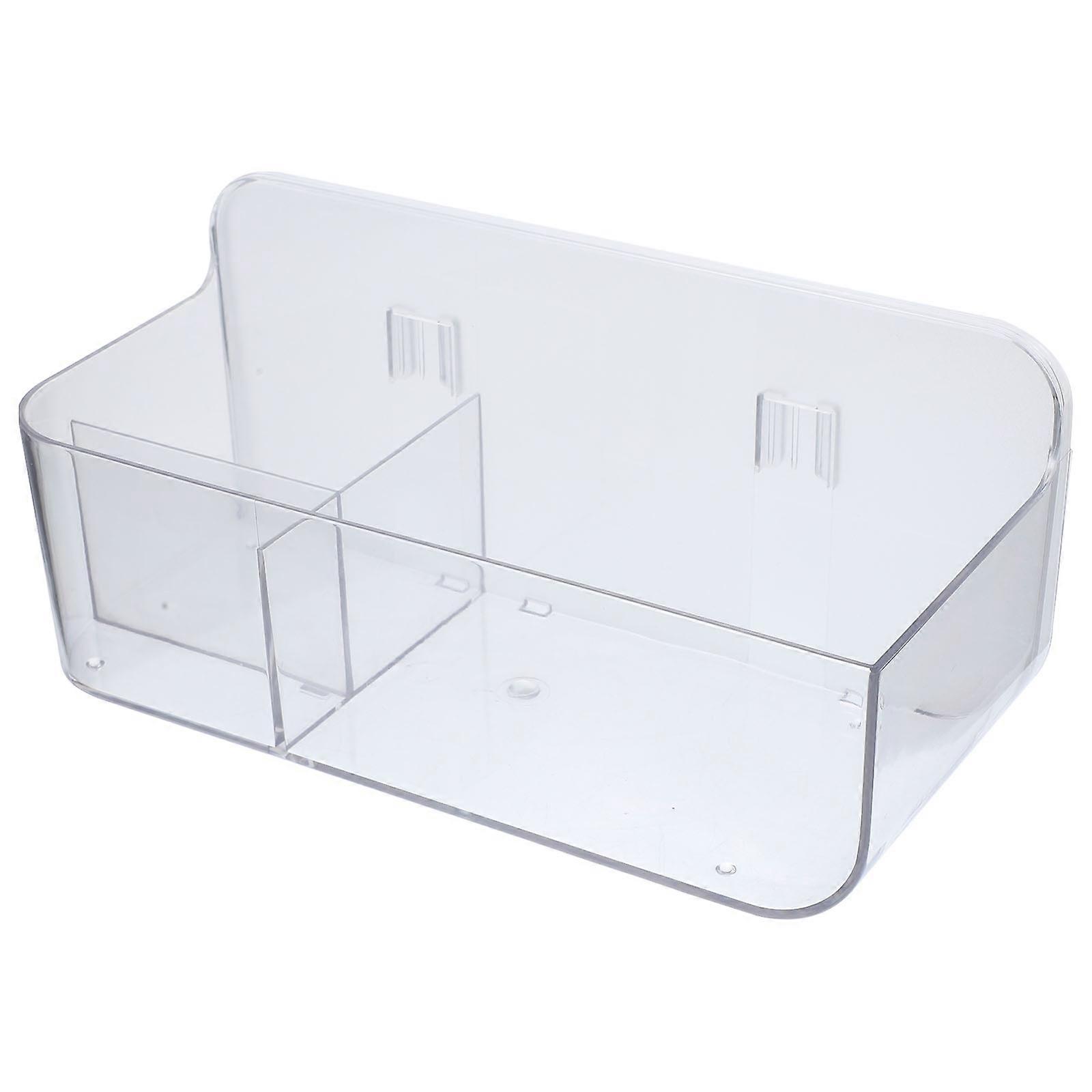 Wall Mounted Storage Box for Cosmetics with Transparent Pet Material