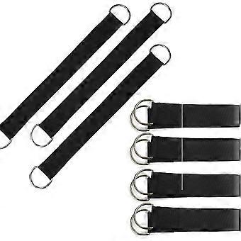 Outdoor Swing Connecting Straps Kids Swing Accessory for Safety 2Pcs Black